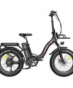 FAFREES F20 Max Electric Bike 20*4.0 Inch Fat Tire 500W Brushless Motor 25Km/h Speed Removable 48V 22.5Ah Lithium Battery Front & Rear Disc Brakes Shimano 7-Speed Gear 150KG Max Speed Folding E-bike With Footrest - Black