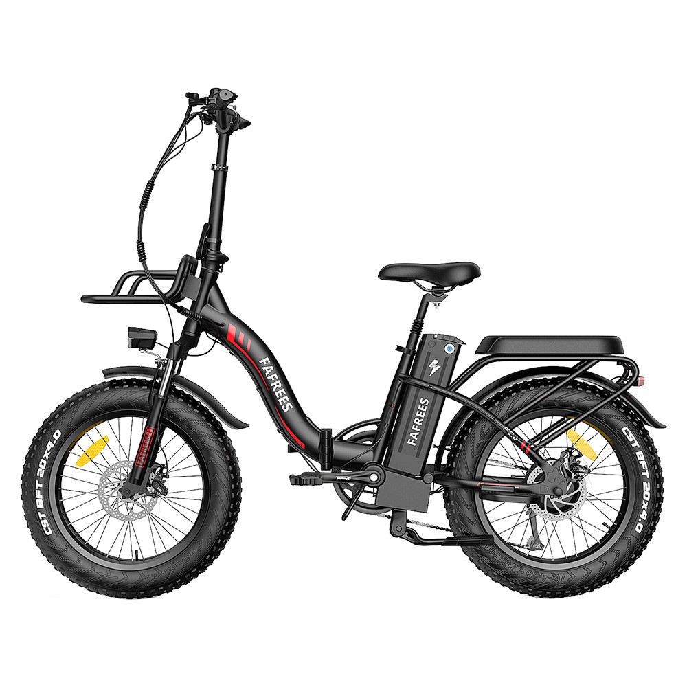 FAFREES F20 Max Electric Bike 20*4.0 Inch Fat Tire 500W Brushless Motor 25Km/h Speed Removable 48V 22.5Ah Lithium Battery Front & Rear Disc Brakes Shimano 7-Speed Gear 150KG Max Speed Folding E-bike with Footrest - Black FAFREES F20 Max Electric Bike 20*4.0 Inch Fat Tire 500W Brushless Motor 25Km/h Speed Removable 48V 22.5Ah Lithium Battery Front & Rear Disc Brakes Shimano 7-Speed Gear 150KG Max Speed Folding E-bike With Footrest - Black -rockbros-shop FAFREES F20 Max Electric Bike 20 Inch Folding Frame E bike Black 519276 1