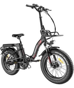 FAFREES F20 Max Electric Bike 20*4.0 Inch Fat Tire 500W Brushless Motor 25Km/h Speed Removable 48V 22.5Ah Lithium Battery Front & Rear Disc Brakes Shimano 7-Speed Gear 150KG Max Speed Folding E-bike With Footrest - Black 4 FAFREES F20 Max Electric Bike 20*4.0 Inch Fat Tire 500W Brushless Motor 25Km/h Speed Removable 48V 22.5Ah Lithium Battery Front & Rear Disc Brakes Shimano 7-Speed Gear 150KG Max Speed Folding E-bike With Footrest - Black -rockbros-shop FAFREES F20 Max Electric Bike 20 Inch Folding Frame E bike Black 519276 2
