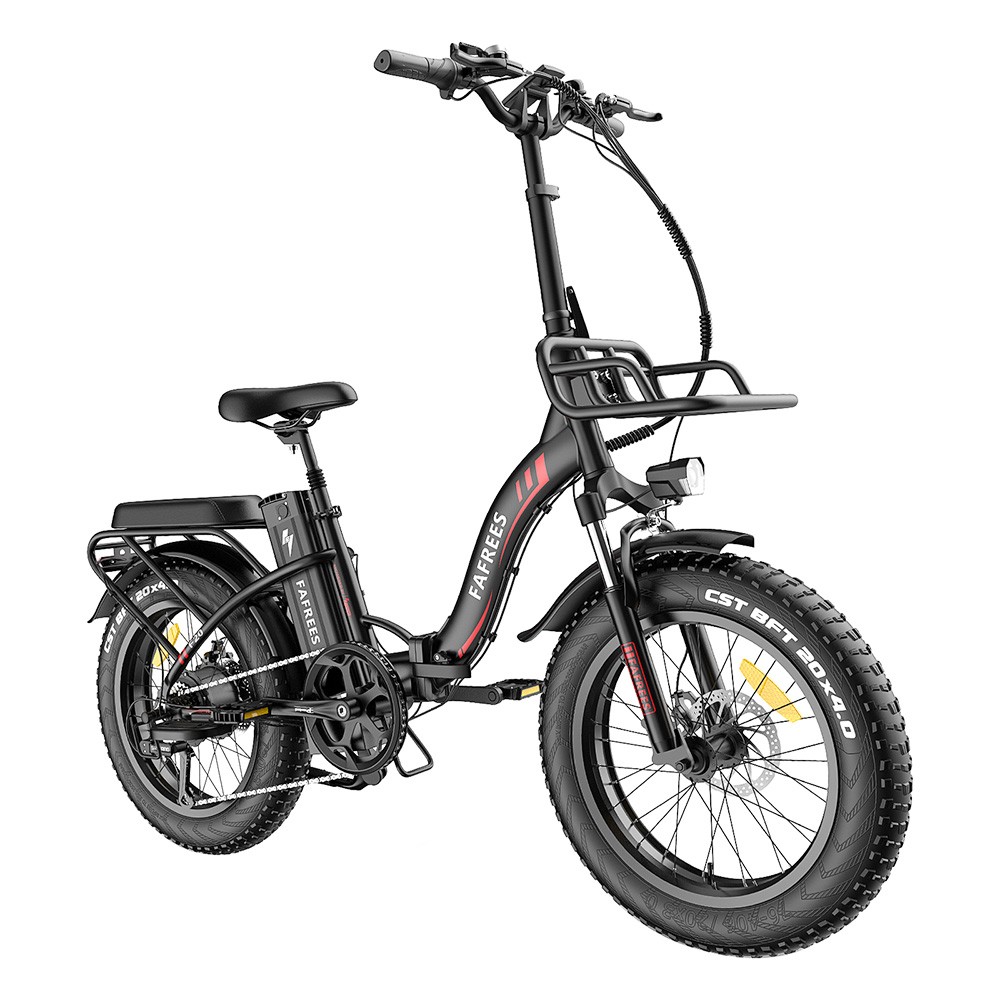 FAFREES F20 Max Electric Bike 20*4.0 Inch Fat Tire 500W Brushless Motor 25Km/h Speed Removable 48V 22.5Ah Lithium Battery Front & Rear Disc Brakes Shimano 7-Speed Gear 150KG Max Speed Folding E-bike with Footrest - Black FAFREES F20 Max Electric Bike 20*4.0 Inch Fat Tire 500W Brushless Motor 25Km/h Speed Removable 48V 22.5Ah Lithium Battery Front & Rear Disc Brakes Shimano 7-Speed Gear 150KG Max Speed Folding E-bike With Footrest - Black -rockbros-shop FAFREES F20 Max Electric Bike 20 Inch Folding Frame E bike Black 519276 2