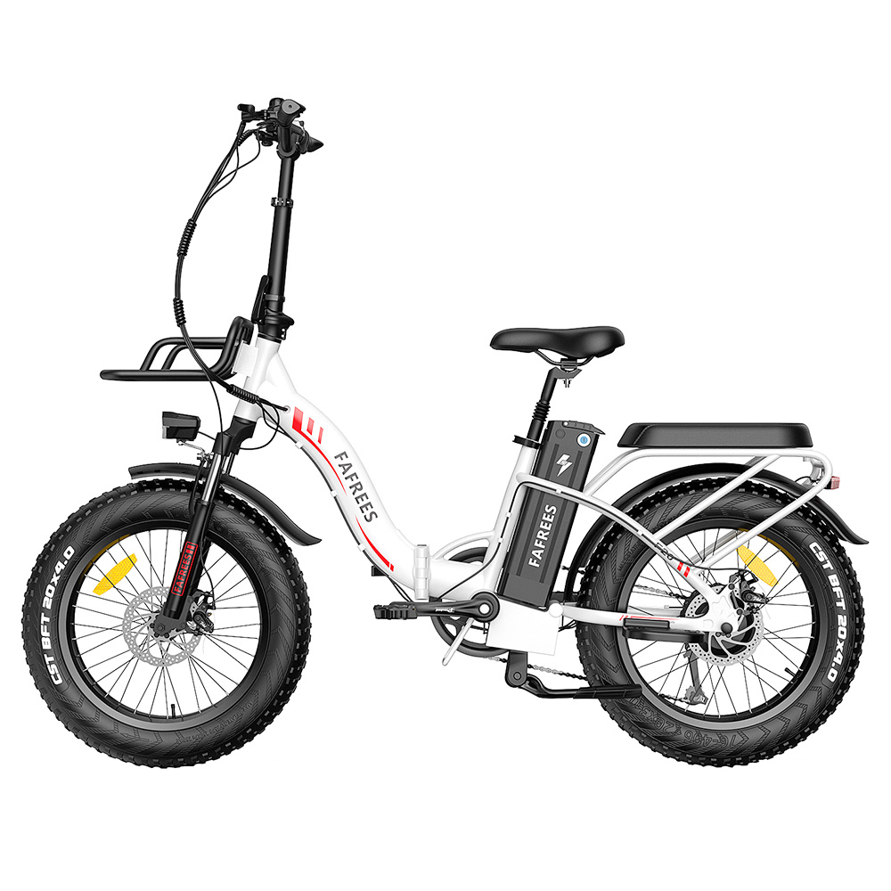 FAFREES F20 Max Electric Bike 20*4.0 Inch Fat Tire 500W Brushless Motor 25Km/h Max Speed Folding Frame E-bike With Removable 48V 18Ah Lithium Battery 140KM Max Range 150KG Load Dual Disc Brakes Shimano 7 Speed Gear - White FAFREES F20 Max Electric Bike 20*4.0 Inch Fat Tire 500W Brushless Motor 25Km/h Max Speed Folding Frame E-bike With Removable 48V 18Ah Lithium Battery 140KM Max Range 150KG Load Dual Disc Brakes Shimano 7 Speed Gear - White -rockbros-shop FAFREES F20 Max Electric Bike 20 Inch Folding Frame E bike White 518266 1