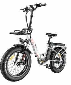 FAFREES F20 Max Electric Bike 20*4.0 Inch Fat Tire 500W Brushless Motor 25Km/h Max Speed Folding Frame E-bike With Removable 48V 18Ah Lithium Battery 140KM Max Range 150KG Load Dual Disc Brakes Shimano 7 Speed Gear - White 10 FAFREES F20 Max Electric Bike 20*4.0 Inch Fat Tire 500W Brushless Motor 25Km/h Max Speed Folding Frame E-bike With Removable 48V 18Ah Lithium Battery 140KM Max Range 150KG Load Dual Disc Brakes Shimano 7 Speed Gear - White -rockbros-shop FAFREES F20 Max Electric Bike 20 Inch Folding Frame E bike White 518266 3