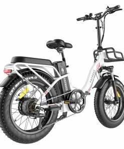 FAFREES F20 Max Electric Bike 20*4.0 Inch Fat Tire 500W Brushless Motor 25Km/h Max Speed Folding Frame E-bike With Removable 48V 18Ah Lithium Battery 140KM Max Range 150KG Load Dual Disc Brakes Shimano 7 Speed Gear - White 11 FAFREES F20 Max Electric Bike 20*4.0 Inch Fat Tire 500W Brushless Motor 25Km/h Max Speed Folding Frame E-bike With Removable 48V 18Ah Lithium Battery 140KM Max Range 150KG Load Dual Disc Brakes Shimano 7 Speed Gear - White -rockbros-shop FAFREES F20 Max Electric Bike 20 Inch Folding Frame E bike White 518266 4