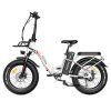 FAFREES F20 Max Electric Bike 20*4.0 Inch Fat Tire 500W Brushless Motor 25Km/h Speed Removable 48V 22.5Ah Lithium Battery Front & Rear Disc Brakes Shimano 7-Speed Gear 150KG Max Speed Folding E-bike With Footrest - White 1 FAFREES F20 Max Electric Bike 20*4.0 Inch Fat Tire 500W Brushless Motor 25Km/h Speed Removable 48V 22.5Ah Lithium Battery Front & Rear Disc Brakes Shimano 7-Speed Gear 150KG Max Speed Folding E-bike With Footrest - White -rockbros-shop FAFREES F20 Max Electric Bike 20 Inch Folding Frame E bike White 519277 1