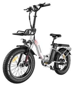 FAFREES F20 Max Electric Bike 20*4.0 Inch Fat Tire 500W Brushless Motor 25Km/h Speed Removable 48V 22.5Ah Lithium Battery Front & Rear Disc Brakes Shimano 7-Speed Gear 150KG Max Speed Folding E-bike With Footrest - White 5 FAFREES F20 Max Electric Bike 20*4.0 Inch Fat Tire 500W Brushless Motor 25Km/h Speed Removable 48V 22.5Ah Lithium Battery Front & Rear Disc Brakes Shimano 7-Speed Gear 150KG Max Speed Folding E-bike With Footrest - White -rockbros-shop FAFREES F20 Max Electric Bike 20 Inch Folding Frame E bike White 519277 3