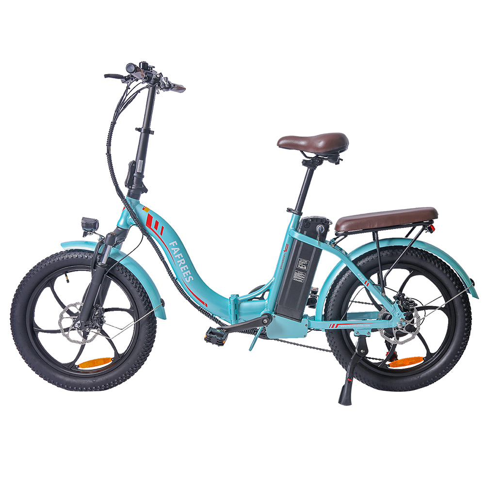 FAFREES F20 Pro Electric Bike 20*3.0 Inch Fat Tire 250W Brushless Motor 25Km/h Max Speed 7-Speed Gears With Removable 36V 18AH Lithium Battery 150KM Max Range Double Disc Brake Folding Frame E-bike - Blue FAFREES F20 Pro Electric Bike 20*3.0 Inch Fat Tire 250W Brushless Motor 25Km/h Max Speed 7-Speed Gears With Removable 36V 18AH Lithium Battery 150KM Max Range Double Disc Brake Folding Frame E-bike - Blue -rockbros-shop FAFREES F20 Pro Electric Bike 20 Inch Folding Frame E bike Blue 516258 1