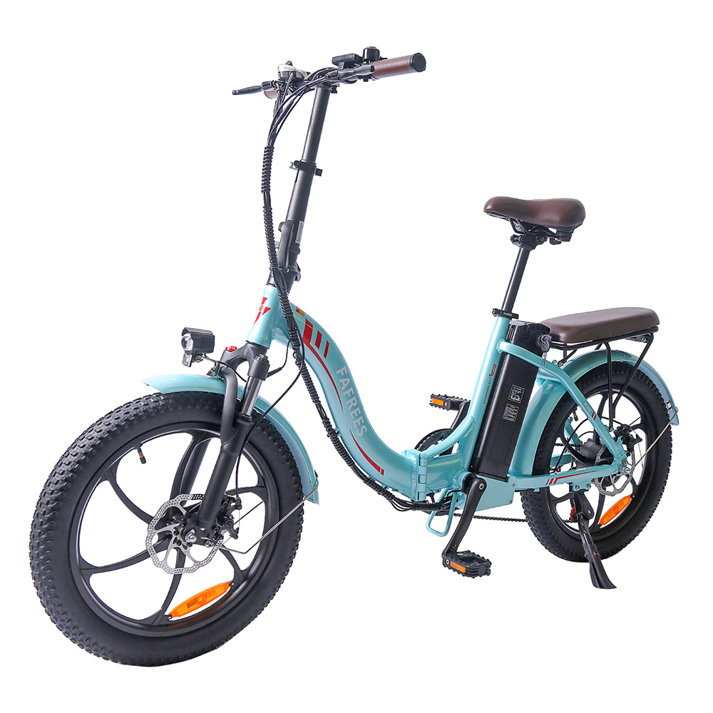 FAFREES F20 Pro Electric Bike 20*3.0 Inch Fat Tire 250W Brushless Motor 25Km/h Max Speed 7-Speed Gears With Removable 36V 18AH Lithium Battery 150KM Max Range Double Disc Brake Folding Frame E-bike - Blue FAFREES F20 Pro Electric Bike 20*3.0 Inch Fat Tire 250W Brushless Motor 25Km/h Max Speed 7-Speed Gears With Removable 36V 18AH Lithium Battery 150KM Max Range Double Disc Brake Folding Frame E-bike - Blue -rockbros-shop FAFREES F20 Pro Electric Bike 20 Inch Folding Frame E bike Blue 516258 2