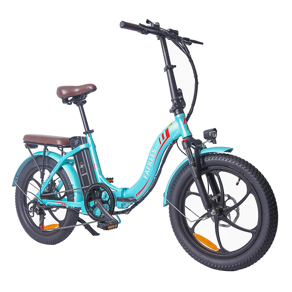FAFREES F20 Pro Electric Bike 20*3.0 Inch Fat Tire 250W Brushless Motor 25Km/h Max Speed 7-Speed Gears With Removable 36V 18AH Lithium Battery 150KM Max Range Double Disc Brake Folding Frame E-bike - Blue FAFREES F20 Pro Electric Bike 20*3.0 Inch Fat Tire 250W Brushless Motor 25Km/h Max Speed 7-Speed Gears With Removable 36V 18AH Lithium Battery 150KM Max Range Double Disc Brake Folding Frame E-bike - Blue -rockbros-shop FAFREES F20 Pro Electric Bike 20 Inch Folding Frame E bike Blue 516258 3