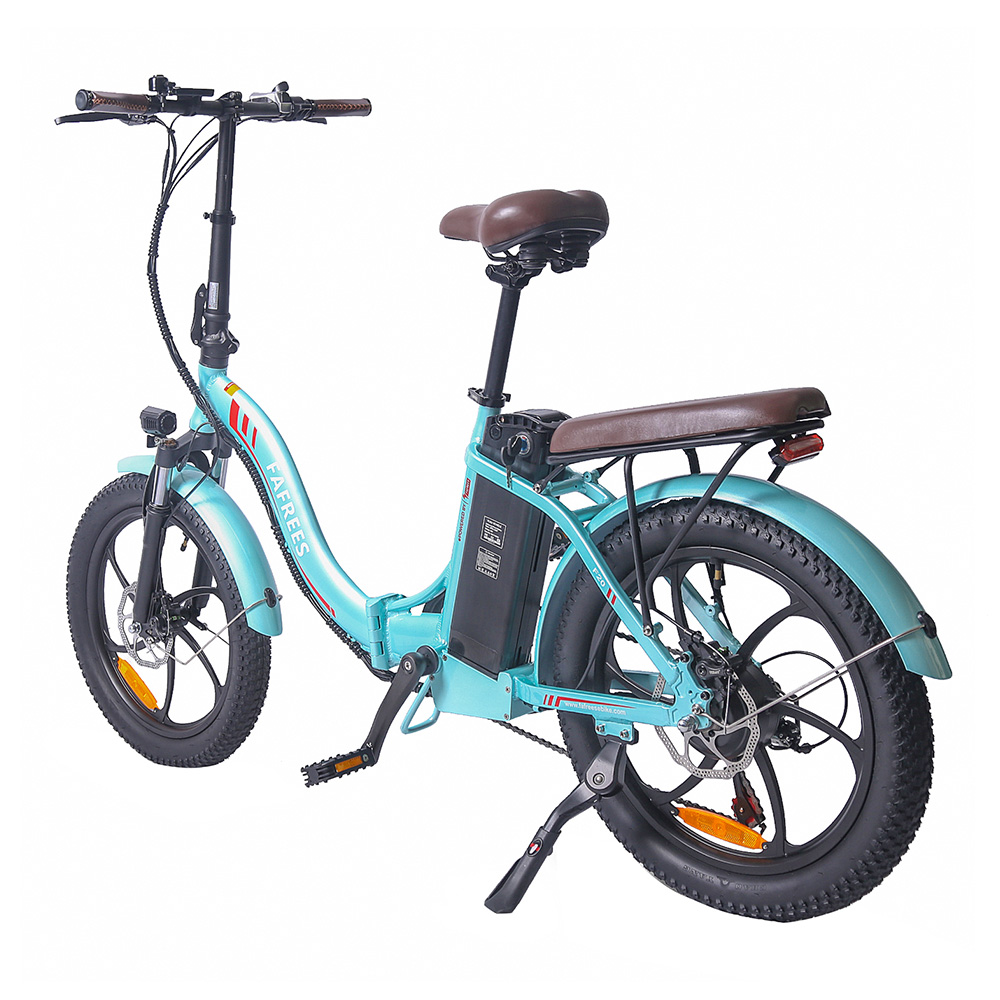 FAFREES F20 Pro Electric Bike 20*3.0 Inch Fat Tire 250W Brushless Motor 25Km/h Max Speed 7-Speed Gears With Removable 36V 18AH Lithium Battery 150KM Max Range Double Disc Brake Folding Frame E-bike - Blue FAFREES F20 Pro Electric Bike 20*3.0 Inch Fat Tire 250W Brushless Motor 25Km/h Max Speed 7-Speed Gears With Removable 36V 18AH Lithium Battery 150KM Max Range Double Disc Brake Folding Frame E-bike - Blue -rockbros-shop FAFREES F20 Pro Electric Bike 20 Inch Folding Frame E bike Blue 516258 4