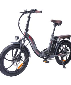 FAFREES F20 Pro Electric Bike 20*3.0 Inch Fat Tire 250W Brushless Motor 25Km/h Max Speed 7-Speed Gears With Removable 36V 18AH Lithium Battery 150KM Max Range Double Disc Brake Folding Frame E-bike - Gray -rockbros-shop FAFREES F20 Pro Electric Bike 20 Inch Folding Frame E bike Grey 516257 2