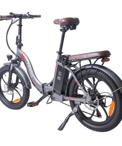 FAFREES F20 Pro Electric Bike 20*3.0 Inch Fat Tire 250W Brushless Motor 25Km/h Max Speed 7-Speed Gears With Removable 36V 18AH Lithium Battery 150KM Max Range Double Disc Brake Folding Frame E-bike - Gray -rockbros-shop FAFREES F20 Pro Electric Bike 20 Inch Folding Frame E bike Grey 516257 4