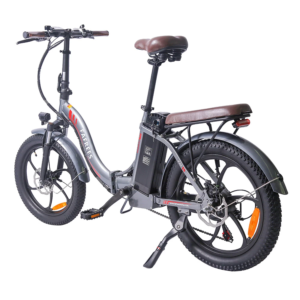 FAFREES F20 Pro Electric Bike 20*3.0 Inch Fat Tire 250W Brushless Motor 25Km/h Max Speed 7-Speed Gears With Removable 36V 18AH Lithium Battery 150KM Max Range Double Disc Brake Folding Frame E-bike - Gray 7 FAFREES F20 Pro Electric Bike 20*3.0 Inch Fat Tire 250W Brushless Motor 25Km/h Max Speed 7-Speed Gears With Removable 36V 18AH Lithium Battery 150KM Max Range Double Disc Brake Folding Frame E-bike - Gray - Image 5
