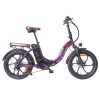 FAFREES F20 Pro Electric Bike 20*3.0 Inch Fat Tire 250W Brushless Motor 25Km/h Max Speed 7-Speed Gears With Removable 36V 18AH Lithium Battery 150KM Max Range Double Disc Brake Folding Frame E-bike - Purple -rockbros-shop FAFREES F20 Pro Electric Bike 20 Inch Folding Frame E bike Purple 516260 0
