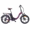 FAFREES F20 Pro Electric Bike 20*3.0 Inch Fat Tire 250W Brushless Motor 25Km/h Max Speed 7-Speed Gears With Removable 36V 18AH Lithium Battery 150KM Max Range Double Disc Brake Folding Frame E-bike - Purple -rockbros-shop FAFREES F20 Pro Electric Bike 20 Inch Folding Frame E bike Purple 516260 0