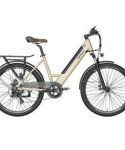 FAFREES F26 Pro City E-Bike 26 Inch Step-through Electric Bicycle 25Km/h 250W Motor 36V 10Ah Embedded Removable Battery Shimano 7 Speed Dual Disc Brakes APP Connect - Golden 3 FAFREES F26 Pro City E-Bike 26 Inch Step-through Electric Bicycle 25Km/h 250W Motor 36V 10Ah Embedded Removable Battery Shimano 7 Speed Dual Disc Brakes APP Connect - Golden -rockbros-shop FAFREES F26 Pro 26 Step through City E Bike Gold 501480 1