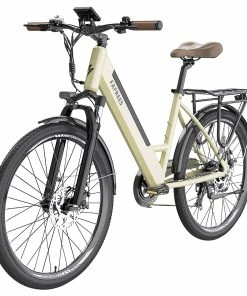 FAFREES F26 Pro City E-Bike 26 Inch Step-through Electric Bicycle 25Km/h 250W Motor 36V 10Ah Embedded Removable Battery Shimano 7 Speed Dual Disc Brakes APP Connect - Golden 12 FAFREES F26 Pro City E-Bike 26 Inch Step-through Electric Bicycle 25Km/h 250W Motor 36V 10Ah Embedded Removable Battery Shimano 7 Speed Dual Disc Brakes APP Connect - Golden -rockbros-shop FAFREES F26 Pro 26 Step through City E Bike Gold 501480 4