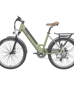 FAFREES F26 Pro City E-Bike 26 Inch Step-through Electric Bicycle 25Km/h 250W Motor 36V 10Ah Embedded Removable Battery Shimano 7 Speed Dual Disc Brakes APP Connect - Green 4 FAFREES F26 Pro City E-Bike 26 Inch Step-through Electric Bicycle 25Km/h 250W Motor 36V 10Ah Embedded Removable Battery Shimano 7 Speed Dual Disc Brakes APP Connect - Green -rockbros-shop FAFREES F26 Pro 26 Step through City E Bike Green 501478 2
