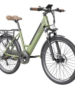 FAFREES F26 Pro City E-Bike 26 Inch Step-through Electric Bicycle 25Km/h 250W Motor 36V 10Ah Embedded Removable Battery Shimano 7 Speed Dual Disc Brakes APP Connect - Green 5 FAFREES F26 Pro City E-Bike 26 Inch Step-through Electric Bicycle 25Km/h 250W Motor 36V 10Ah Embedded Removable Battery Shimano 7 Speed Dual Disc Brakes APP Connect - Green -rockbros-shop FAFREES F26 Pro 26 Step through City E Bike Green 501478 3