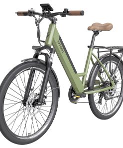 FAFREES F26 Pro City E-Bike 26 Inch Step-through Electric Bicycle 25Km/h 250W Motor 36V 10Ah Embedded Removable Battery Shimano 7 Speed Dual Disc Brakes APP Connect - Green 6 FAFREES F26 Pro City E-Bike 26 Inch Step-through Electric Bicycle 25Km/h 250W Motor 36V 10Ah Embedded Removable Battery Shimano 7 Speed Dual Disc Brakes APP Connect - Green -rockbros-shop FAFREES F26 Pro 26 Step through City E Bike Green 501478 4