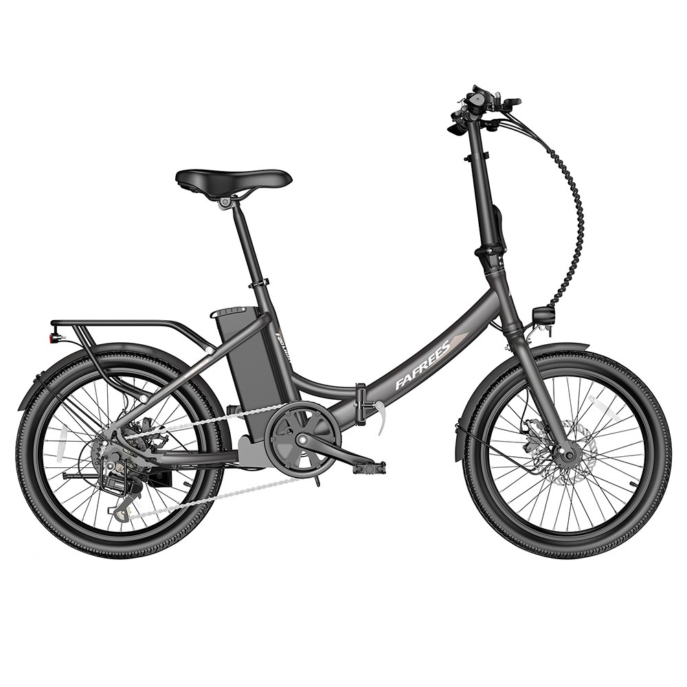FAFREES F20 Light Folding City E-bike 20*1.95 Inch Tire 36V 250W Motor 25Km/h Max Speed 14.5Ah Battery Shimano 7-Speed Gear IPX4 Waterproof - Black FAFREES F20 Light Folding City E-bike 20*1.95 Inch Tire 36V 250W Motor 25Km/h Max Speed 14.5Ah Battery Shimano 7-Speed Gear IPX4 Waterproof - Black -rockbros-shop FAFREES FF20 Light Folding City E bike Black 519502 0