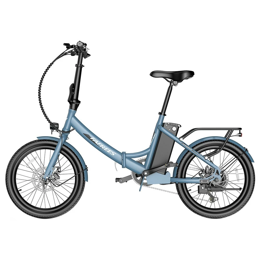 FAFREES F20 Light Folding City E-bike 20*1.95 Inch Tire 36V 250W Motor 25Km/h Max Speed 14.5Ah Battery Shimano 7-Speed Gear IPX4 Waterproof - Blue 5 FAFREES F20 Light Folding City E-bike 20*1.95 Inch Tire 36V 250W Motor 25Km/h Max Speed 14.5Ah Battery Shimano 7-Speed Gear IPX4 Waterproof - Blue - Image 3