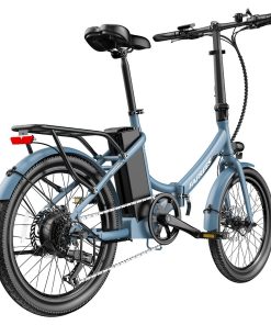 FAFREES F20 Light Folding City E-bike 20*1.95 Inch Tire 36V 250W Motor 25Km/h Max Speed 14.5Ah Battery Shimano 7-Speed Gear IPX4 Waterproof - Blue 6 FAFREES F20 Light Folding City E-bike 20*1.95 Inch Tire 36V 250W Motor 25Km/h Max Speed 14.5Ah Battery Shimano 7-Speed Gear IPX4 Waterproof - Blue -rockbros-shop FAFREES FF20 Light Folding City E bike Blue 519506 4