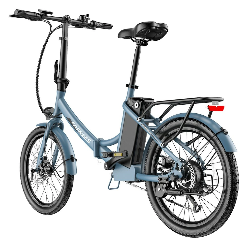 FAFREES F20 Light Folding City E-bike 20*1.95 Inch Tire 36V 250W Motor 25Km/h Max Speed 14.5Ah Battery Shimano 7-Speed Gear IPX4 Waterproof - Blue 8 FAFREES F20 Light Folding City E-bike 20*1.95 Inch Tire 36V 250W Motor 25Km/h Max Speed 14.5Ah Battery Shimano 7-Speed Gear IPX4 Waterproof - Blue - Image 6