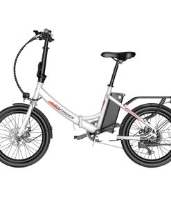 FAFREES F20 Light Folding City E-bike 20*1.95 Inch Tire 36V 250W Motor 25Km/h Max Speed 14.5Ah Battery Shimano 7-Speed Gear IPX4 Waterproof - White -rockbros-shop FAFREES FF20 Light Folding City E bike White 519505 1