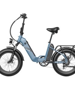 FAFREES FF20 Polar Electric Bike 48V 500W Motor 40Km/h Max Speed Dual 10.4Ah Batteries For 150KM Range 20*4.0 Inch CHAOYANG Fat Tire Double Disc Brakes Shimano 7-Speed Gear LCD Color Display - Blue -rockbros-shop FAFREES FF20 Polar Electric Bike Blue 519500 1