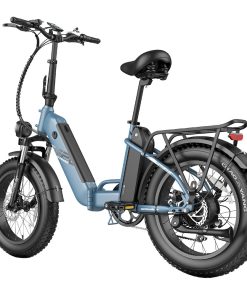 FAFREES FF20 Polar Electric Bike 48V 500W Motor 40Km/h Max Speed Dual 10.4Ah Batteries For 150KM Range 20*4.0 Inch CHAOYANG Fat Tire Double Disc Brakes Shimano 7-Speed Gear LCD Color Display - Blue -rockbros-shop FAFREES FF20 Polar Electric Bike Blue 519500 5