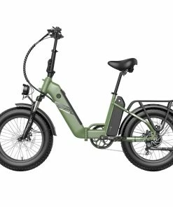 FAFREES FF20 Polar Electric Bike 48V 500W Motor 40Km/h Max Speed Dual 10.4Ah Batteries For 150KM Range 20*4.0 Inch CHAOYANG Fat Tire Double Disc Brakes Shimano 7-Speed Gear LCD Color Display - Green