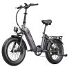 FAFREES FF20 Polar Electric Bike 48V 500W Motor 40Km/h Max Speed Dual 10.4Ah Batteries For 150KM Range 20*4.0 Inch CHAOYANG Fat Tire Double Disc Brakes Shimano 7-Speed Gear LCD Color Display - Grey -rockbros-shop FAFREES FF20 Polar Electric Bike Grey 519498 3