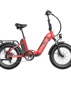 FAFREES FF20 Polar Electric Bike 48V 500W Motor 40Km/h Max Speed Dual 10.4Ah Batteries For 150KM Range 20*4.0 Inch CHAOYANG Fat Tire Double Disc Brakes Shimano 7-Speed Gear LCD Color Display - Red -rockbros-shop FAFREES FF20 Polar Electric Bike Red 519497 0