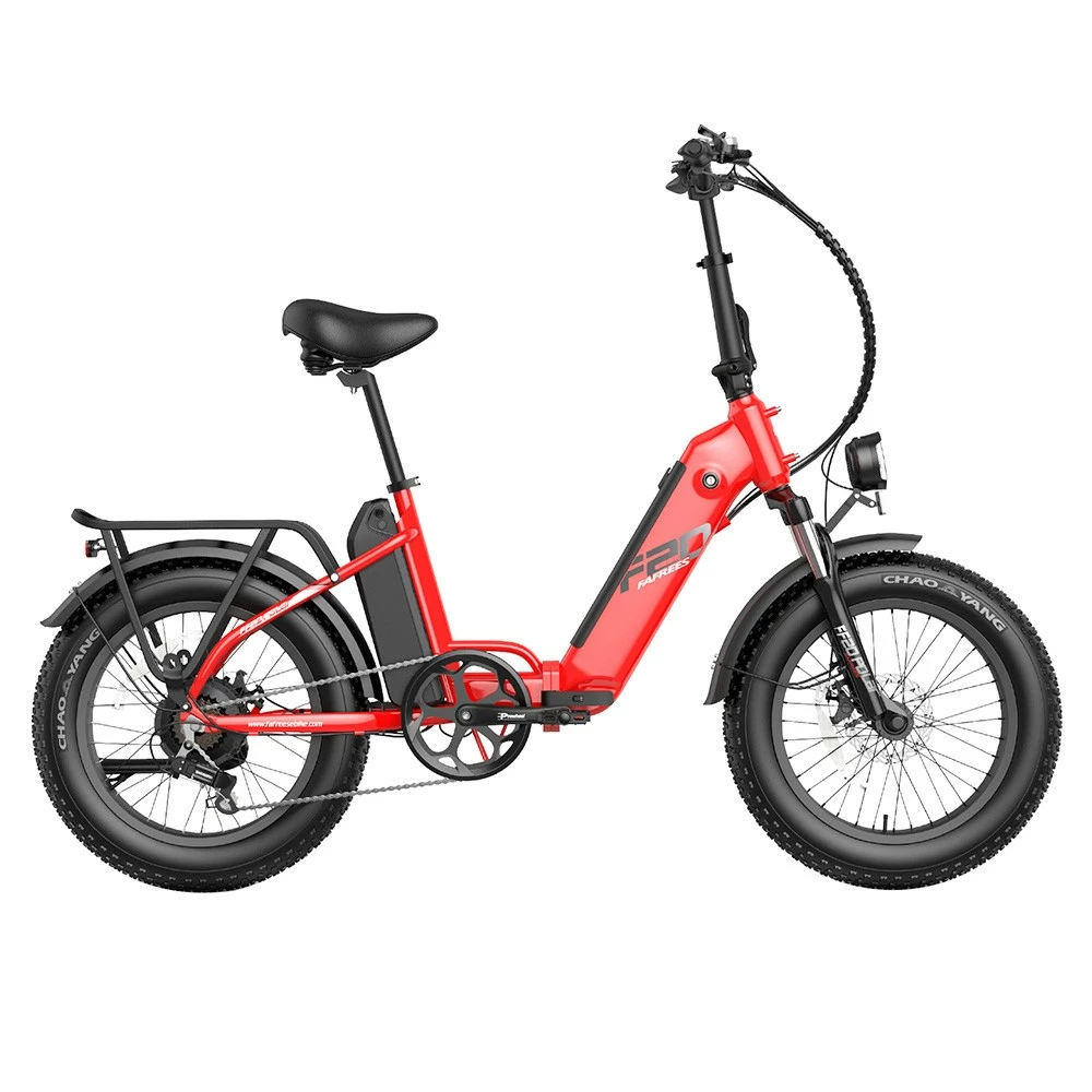 FAFREES FF20 Polar Electric Bike 48V 500W Motor 40Km/h Max Speed Dual 10.4Ah Batteries For 150KM Range 20*4.0 Inch CHAOYANG Fat Tire Double Disc Brakes Shimano 7-Speed Gear LCD Color Display - Red 4 FAFREES FF20 Polar Electric Bike 48V 500W Motor 40Km/h Max Speed Dual 10.4Ah Batteries For 150KM Range 20*4.0 Inch CHAOYANG Fat Tire Double Disc Brakes Shimano 7-Speed Gear LCD Color Display - Red - Image 2