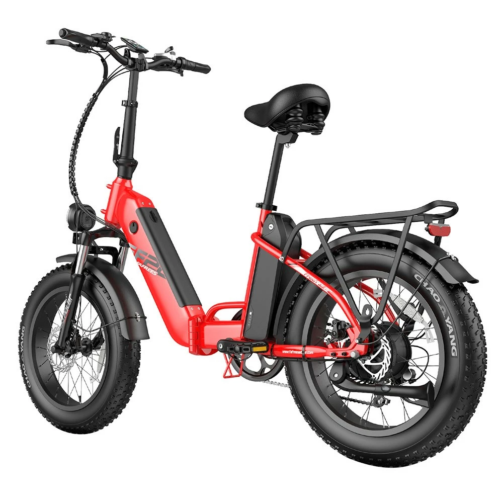 FAFREES FF20 Polar Electric Bike 48V 500W Motor 40Km/h Max Speed Dual 10.4Ah Batteries For 150KM Range 20*4.0 Inch CHAOYANG Fat Tire Double Disc Brakes Shimano 7-Speed Gear LCD Color Display - Red 8 FAFREES FF20 Polar Electric Bike 48V 500W Motor 40Km/h Max Speed Dual 10.4Ah Batteries For 150KM Range 20*4.0 Inch CHAOYANG Fat Tire Double Disc Brakes Shimano 7-Speed Gear LCD Color Display - Red - Image 6