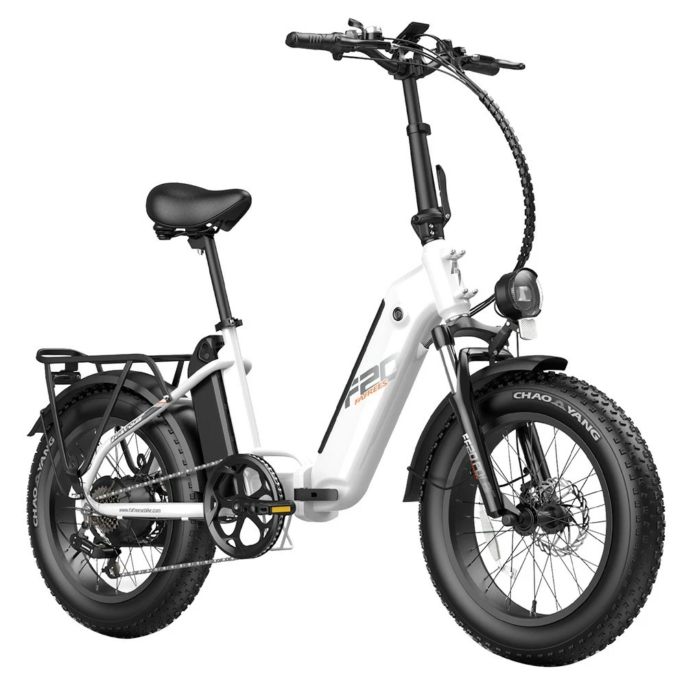 FAFREES FF20 Polar Electric Bike 48V 500W Motor 40Km/h Max Speed Dual 10.4Ah Batteries For 150KM Range 20*4.0 Inch CHAOYANG Fat Tire Double Disc Brakes Shimano 7-Speed Gear LCD Color Display - White 5 FAFREES FF20 Polar Electric Bike 48V 500W Motor 40Km/h Max Speed Dual 10.4Ah Batteries For 150KM Range 20*4.0 Inch CHAOYANG Fat Tire Double Disc Brakes Shimano 7-Speed Gear LCD Color Display - White - Image 3