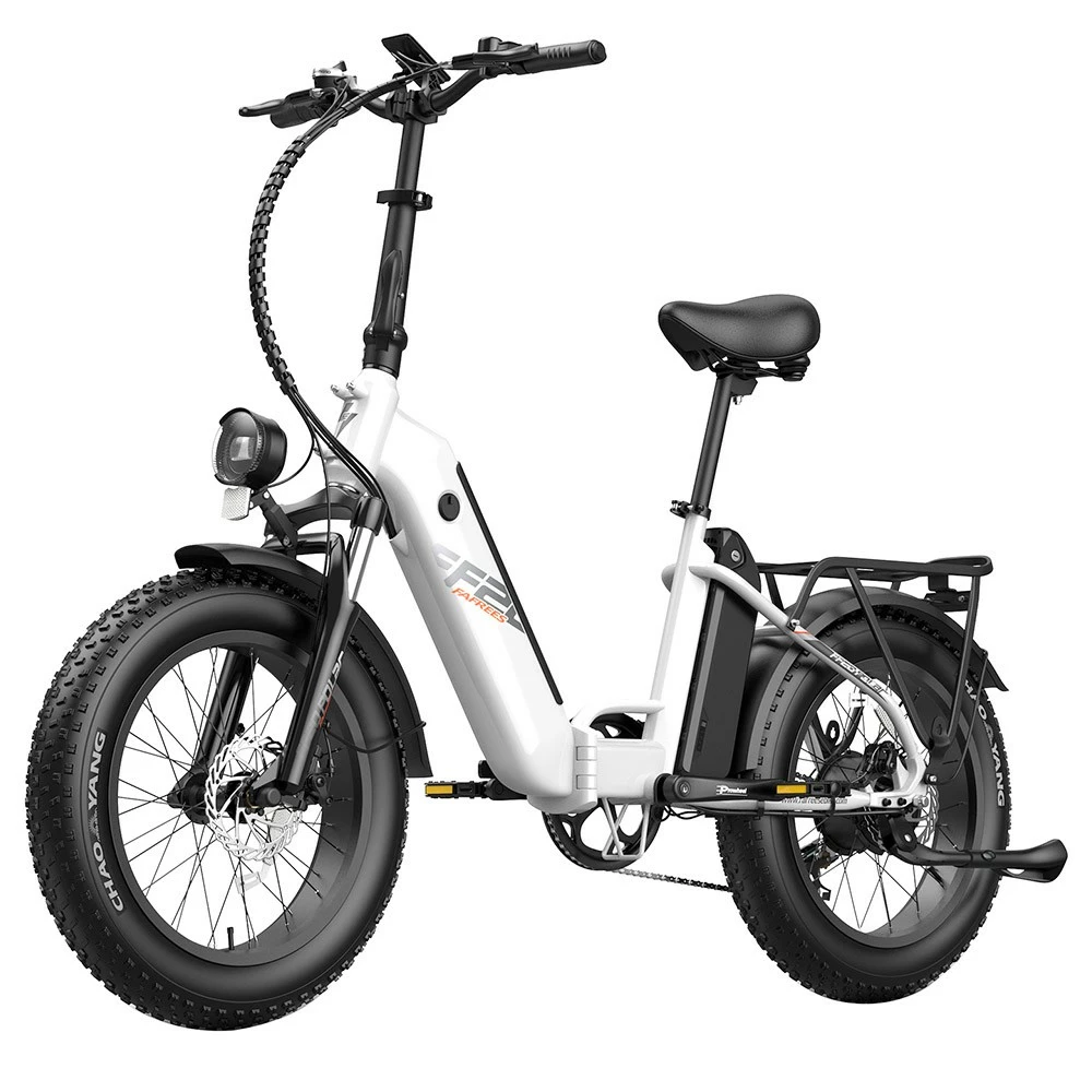 FAFREES FF20 Polar Electric Bike 48V 500W Motor 40Km/h Max Speed Dual 10.4Ah Batteries For 150KM Range 20*4.0 Inch CHAOYANG Fat Tire Double Disc Brakes Shimano 7-Speed Gear LCD Color Display - White 6 FAFREES FF20 Polar Electric Bike 48V 500W Motor 40Km/h Max Speed Dual 10.4Ah Batteries For 150KM Range 20*4.0 Inch CHAOYANG Fat Tire Double Disc Brakes Shimano 7-Speed Gear LCD Color Display - White - Image 4