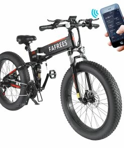 FAFREES FF91 Electric Folding Mountain Bike 26*4.0 Inch Fat Tire 1000W Motor 35Km/h Max Speed 48V 10Ah Battery Shimano 21 Speed 90KM Max Range Dual Disc Brake APP Control
