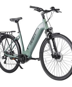 FAFREES FM9 City Electric Bike KENDA 700C*45C Tire 250W Bafang Mid-Drive Motor 25Km/h Max Speed 36V 15Ah Battery 100KM Range SHIMANO 7-Speed TEKTRO Mechanical Disc Brakes - Green -rockbros-shop FAFREES FM9 City Electric Bicycle Green 519496 2