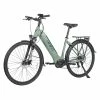 FAFREES FM9 City Electric Bike KENDA 700C*45C Tire 250W Bafang Mid-Drive Motor 25Km/h Max Speed 36V 15Ah Battery 100KM Range SHIMANO 7-Speed TEKTRO Mechanical Disc Brakes - Green