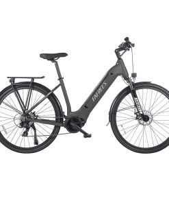 FAFREES FM9 City Electric Bike KENDA 700C*45C Tire 250W Bafang Mid-Drive Motor 25Km/h Max Speed 36V 15Ah Battery 100KM Range SHIMANO 7-Speed TEKTRO Mechanical Disc Brakes - Grey -rockbros-shop FAFREES FM9 City Electric Bicycle Grey 519495 0