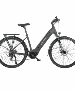FAFREES FM9 City Electric Bike KENDA 700C*45C Tire 250W Bafang Mid-Drive Motor 25Km/h Max Speed 36V 15Ah Battery 100KM Range SHIMANO 7-Speed TEKTRO Mechanical Disc Brakes - Grey -rockbros-shop FAFREES FM9 City Electric Bicycle Grey 519495 0