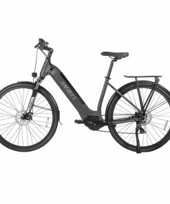 FAFREES FM9 City Electric Bike KENDA 700C*45C Tire 250W Bafang Mid-Drive Motor 25Km/h Max Speed 36V 15Ah Battery 100KM Range SHIMANO 7-Speed TEKTRO Mechanical Disc Brakes - Grey -rockbros-shop FAFREES FM9 City Electric Bicycle Grey 519495 1