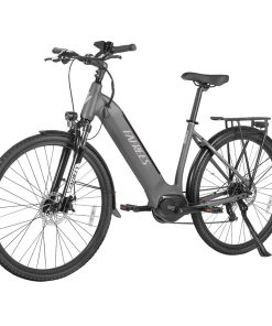 FAFREES FM9 City Electric Bike KENDA 700C*45C Tire 250W Bafang Mid-Drive Motor 25Km/h Max Speed 36V 15Ah Battery 100KM Range SHIMANO 7-Speed TEKTRO Mechanical Disc Brakes - Grey -rockbros-shop FAFREES FM9 City Electric Bicycle Grey 519495 3
