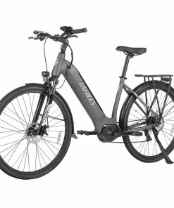 FAFREES FM9 City Electric Bike KENDA 700C*45C Tire 250W Bafang Mid-Drive Motor 25Km/h Max Speed 36V 15Ah Battery 100KM Range SHIMANO 7-Speed TEKTRO Mechanical Disc Brakes - Grey -rockbros-shop FAFREES FM9 City Electric Bicycle Grey 519495 3