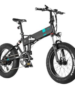 FIIDO M21 Folding Electric Bike 20*4.0 Inch Fat Tire Mountain Bicycle With Torque Sensor 500W Motor Max Speed 36Km/h 48V 11.6AH Battery Up To 130km Range Max Load 120kg - Black