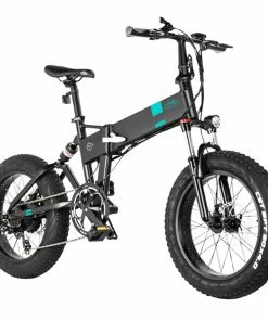 FIIDO M21 Folding Electric Bike 20*4.0 Inch Fat Tire Mountain Bicycle With Torque Sensor 500W Motor Max Speed 36Km/h 48V 11.6AH Battery Up To 130km Range Max Load 120kg - Black