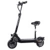 FLJ Scooter FLJ T11 1200W*2 Dual Motors Electric Scooter 10'' Tire 52V LG 30Ah Battery For 90-120km Range With Seat -rockbros-shop FLJ T11 1200W 2 Dual Motors Electric Scooter with Seat 517208 0