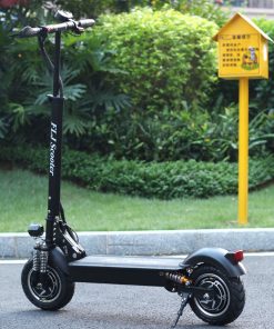 FLJ Scooter FLJ T11 1200W*2 Dual Motors Electric Scooter 10'' Tire 52V LG 30Ah Battery For 90-120km Range Without Seat -rockbros-shop FLJ T11 1200W 2 Dual Motors Electric Scooter without Seat 517209 3