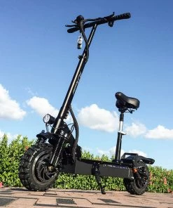 FLJ Scooter FLJ T113 11inch 2*1600W Dual Motors Electric Scooter With 60V 35Ah Battery Big Power - With Seat -rockbros-shop FLJ T113 11inch 2 1600W Dual Motors Electric Scooter With Seat 517206 2